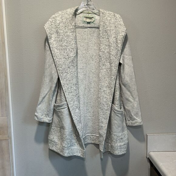 Anthropologie Saturday Sunday Womens Cardigan Medium Gray Pockets Layering - Picture 1 of 10